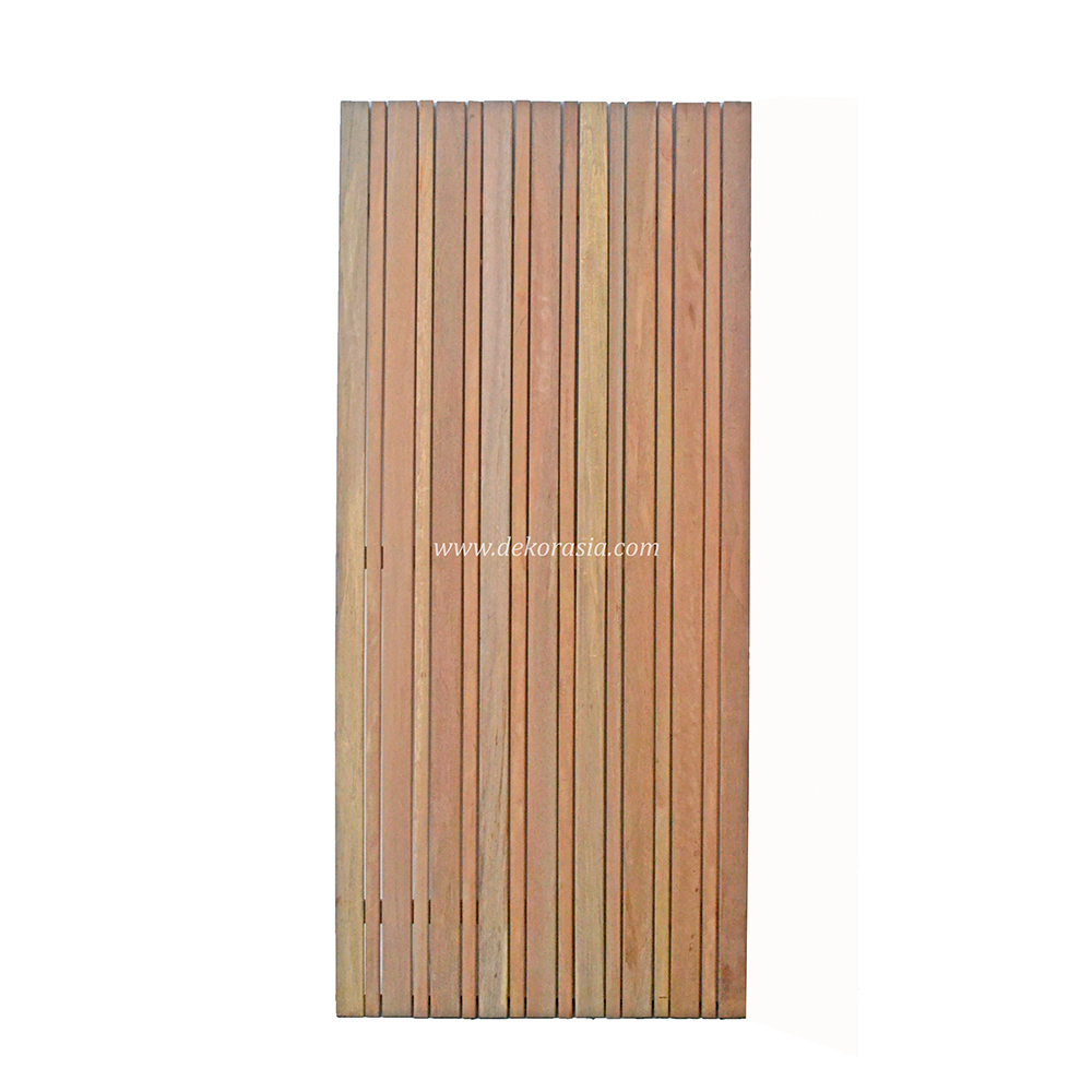 Variation Vertical Kruing Wood Screen, Wood Panels (Dipterocarpus kunstleri), Wood Fence Best Wooden
